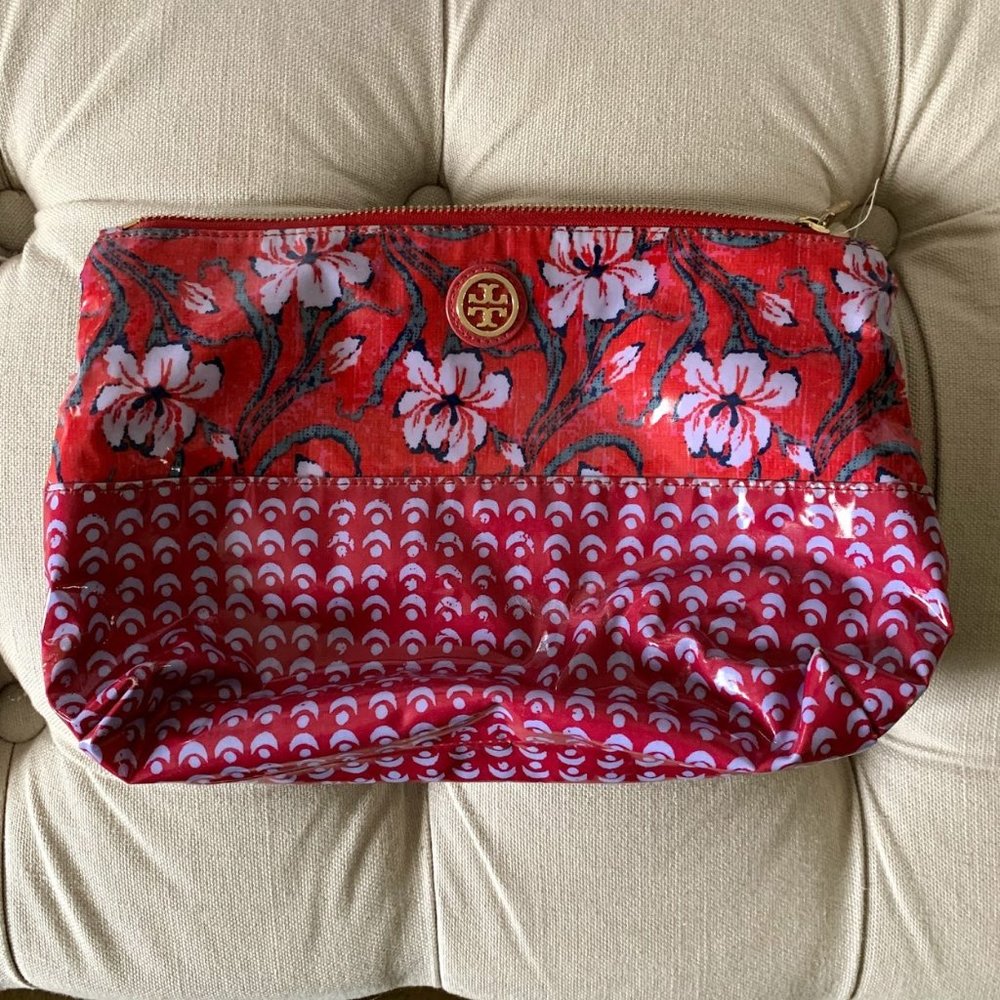 Tory Burch Floral Cosmetic Case